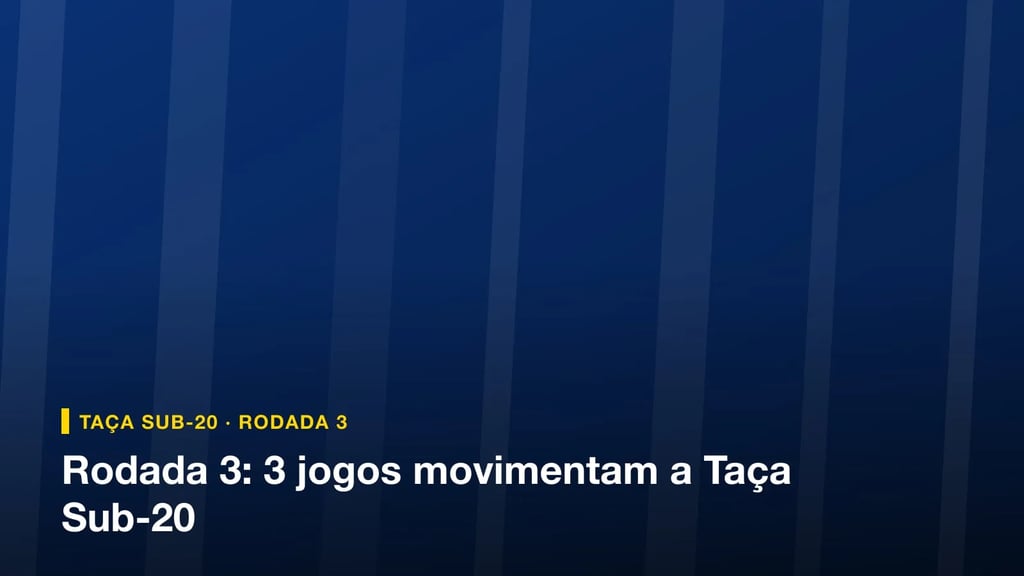 Arte da rodada 3 da Taça Serra Azul Sub-20 (teste)