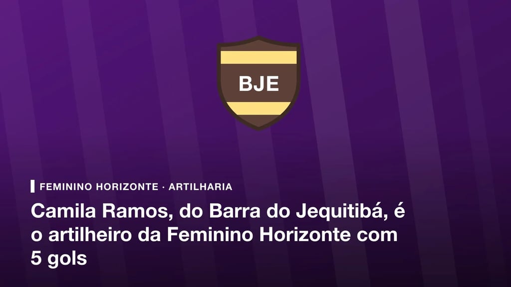 Escudo do Grêmio Esportivo Barra do Jequitibá, time do artilheiro da Campeonato Feminino Horizonte (teste)