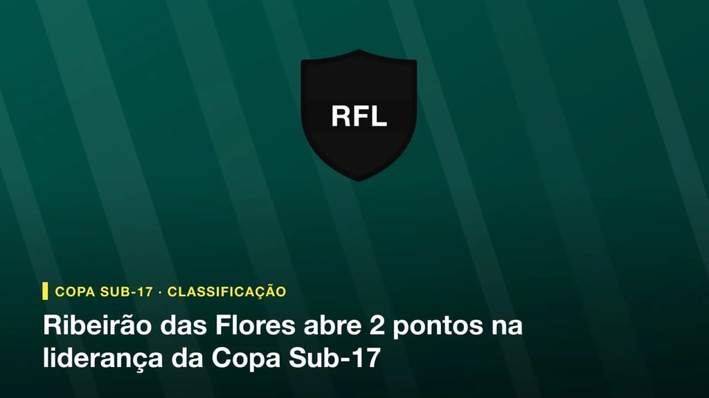 Escudo do Associação Atlética Ribeirão das Flores, líder da Copa Rio das Pedras Sub-17 (teste)