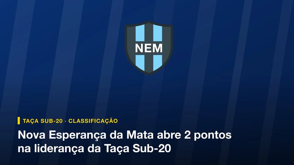 Escudo do Operário de Nova Esperança da Mata, líder da Taça Serra Azul Sub-20 (teste)