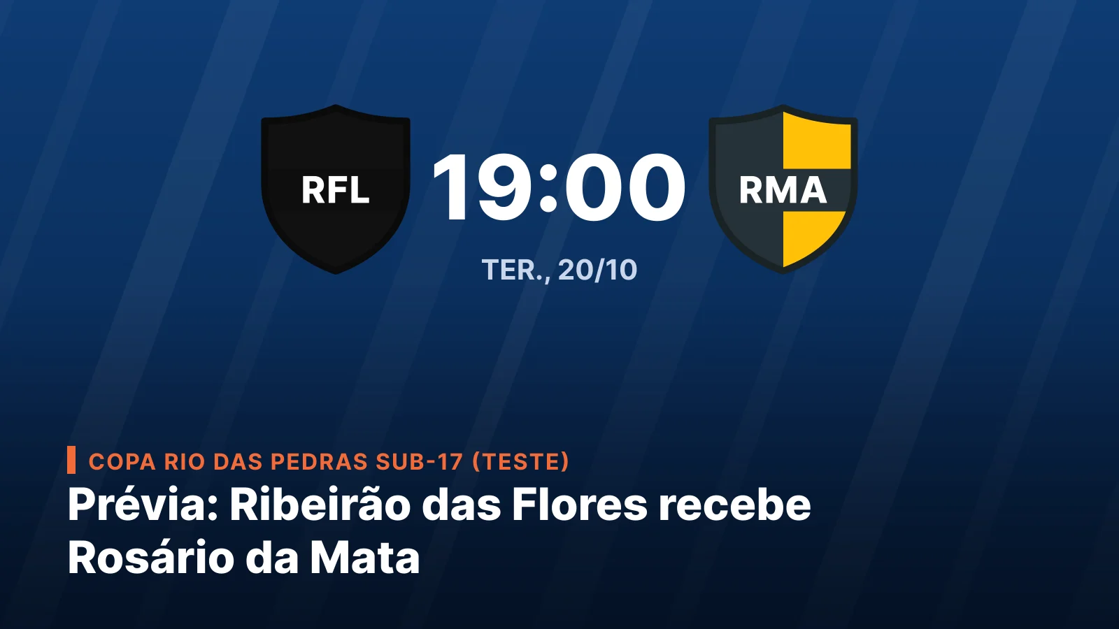 Associação Atlética Ribeirão das Flores vs Esporte Clube Rosário da Mata