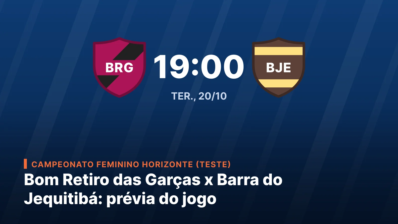 Sport Club Bom Retiro das Garças vs. Grêmio Esportivo Barra do Jequitibá