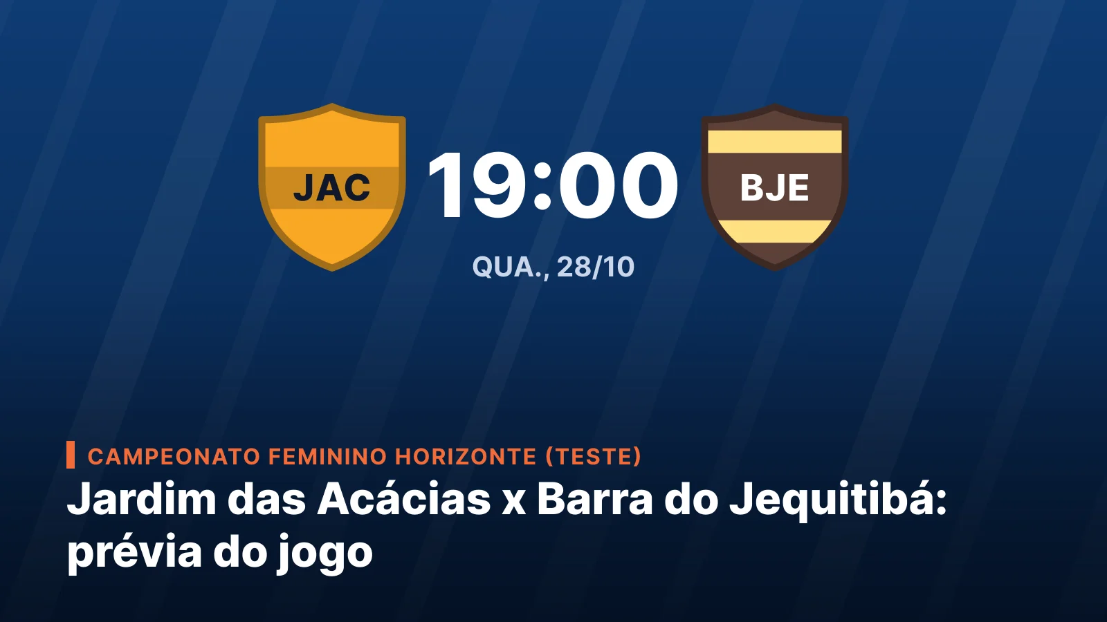 Independente de Jardim das Acácias vs. Grêmio Esportivo Barra do Jequitibá