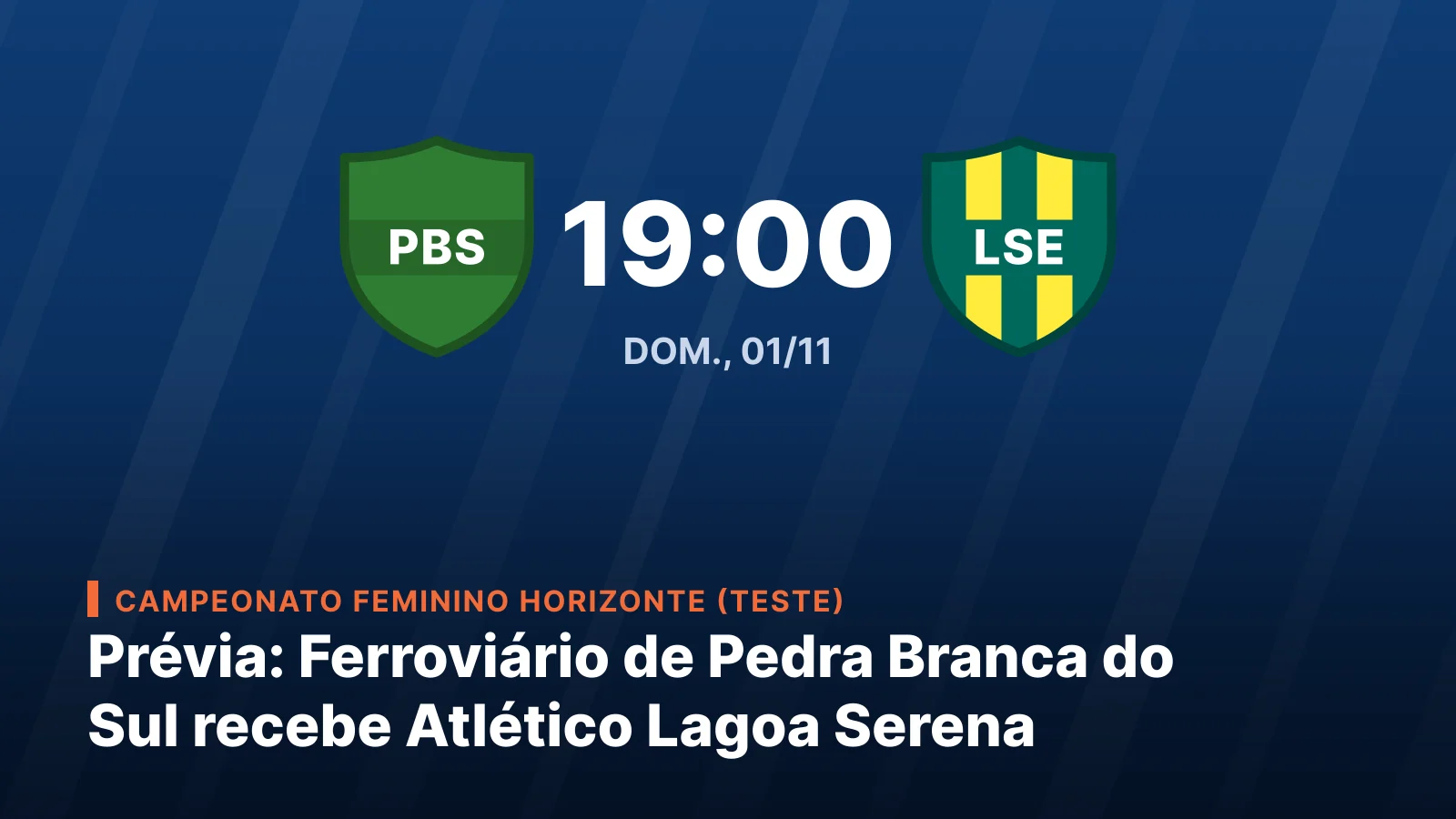 Ferroviário de Pedra Branca do Sul vs. Atlético Lagoa Serena