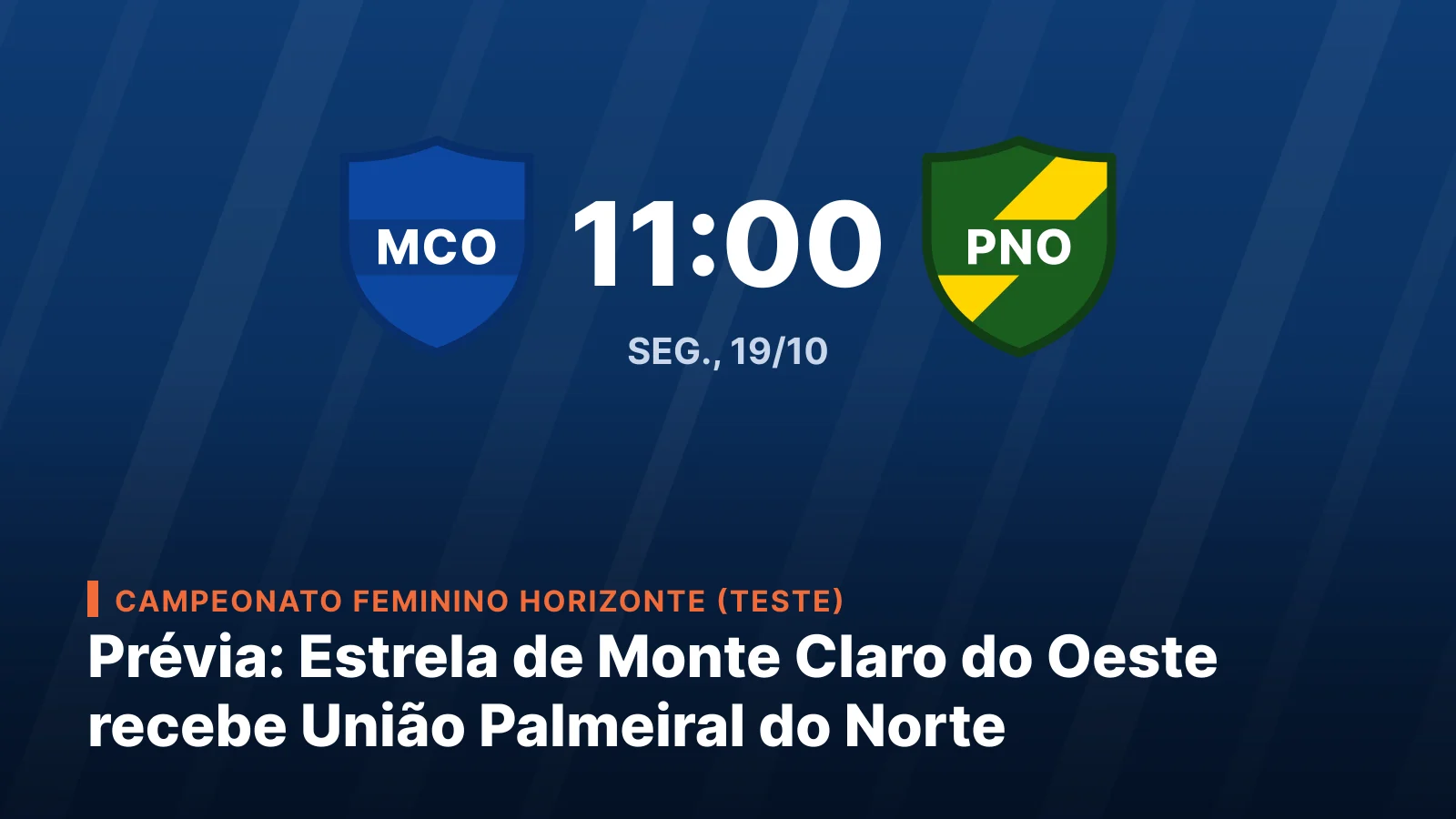 Estrela de Monte Claro do Oeste vs União Palmeiral do Norte