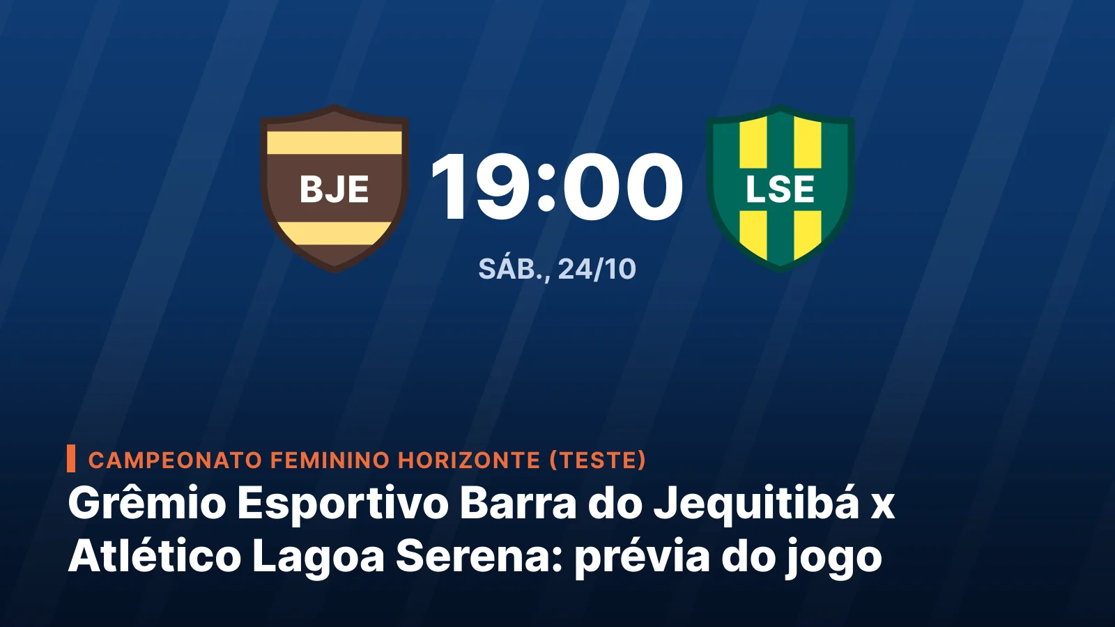 Grêmio Esportivo Barra do Jequitibá x Atlético Lagoa Serena