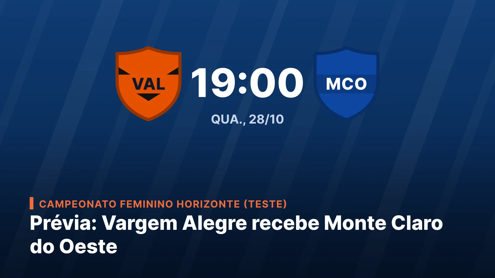 Associação Atlética Vargem Alegre vs Estrela de Monte Claro do Oeste